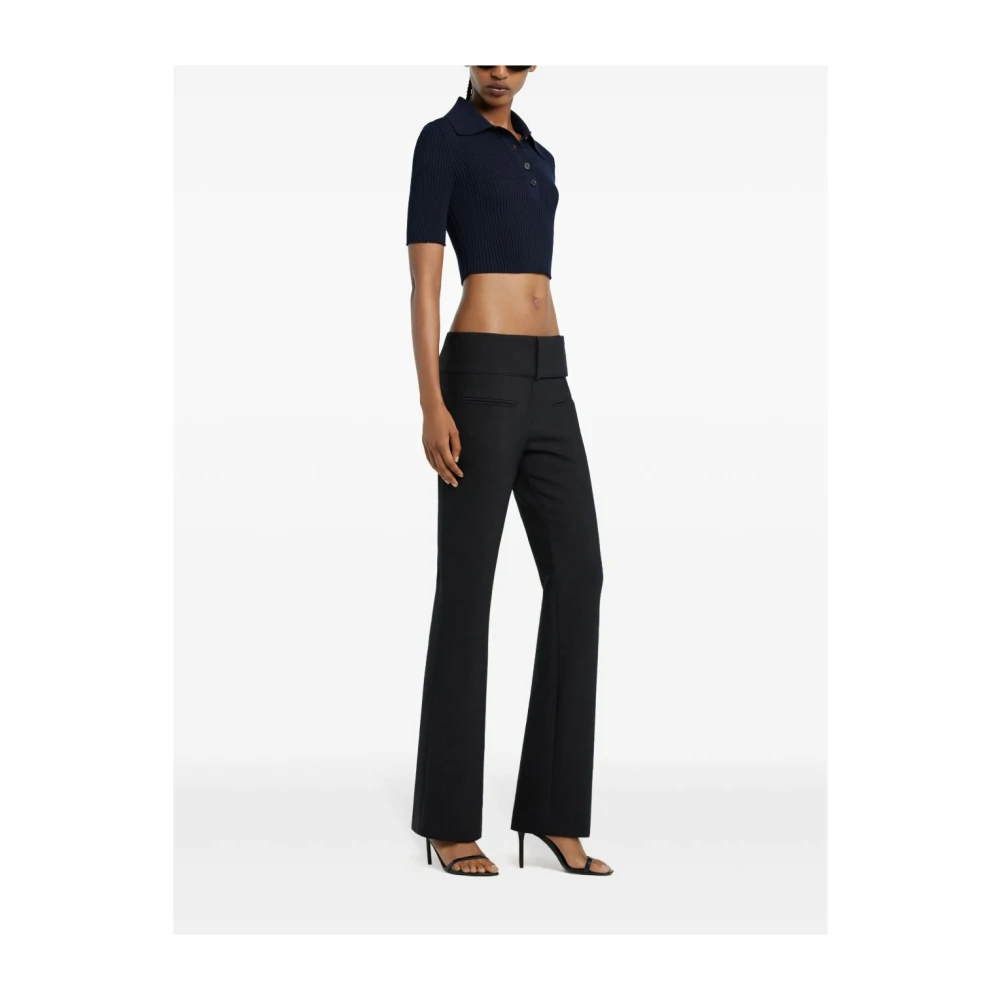 Courrèges Blauw T-shirt en Polo Black Dames