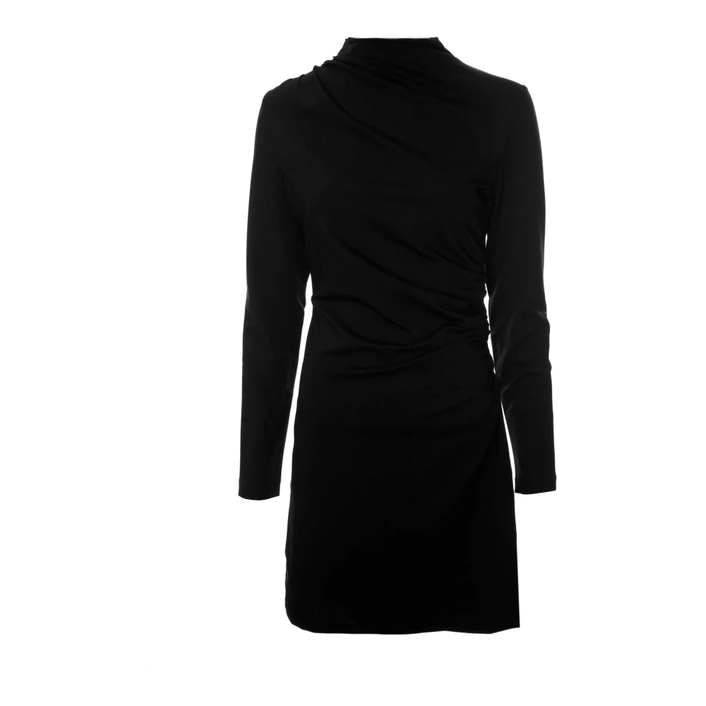 Drykorn Women's Black Short Dresses, S, Beatrea Dress With Stand-Up Collar