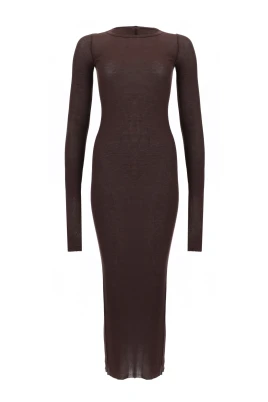Rib LS Dress