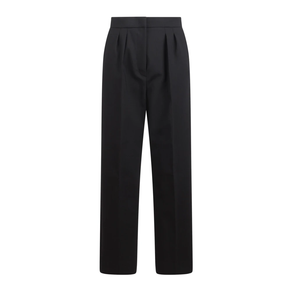 Max Mara Hoge Taille Slim Wolbroek Black Dames
