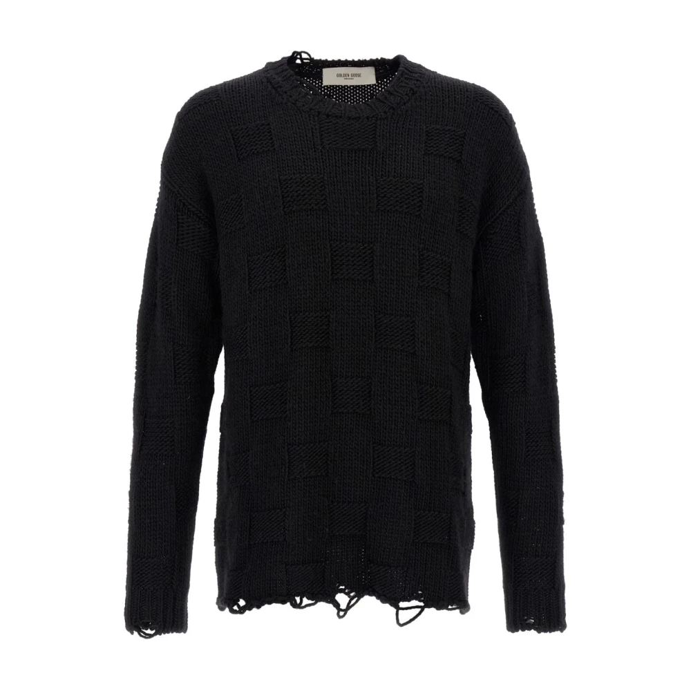 Golden Goose Men's Black Sweaters For Stylish Look