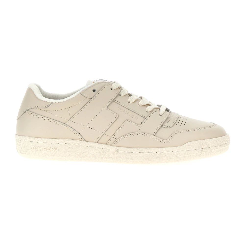 Tom Ford Men's Gray Jake Leather Sneakers