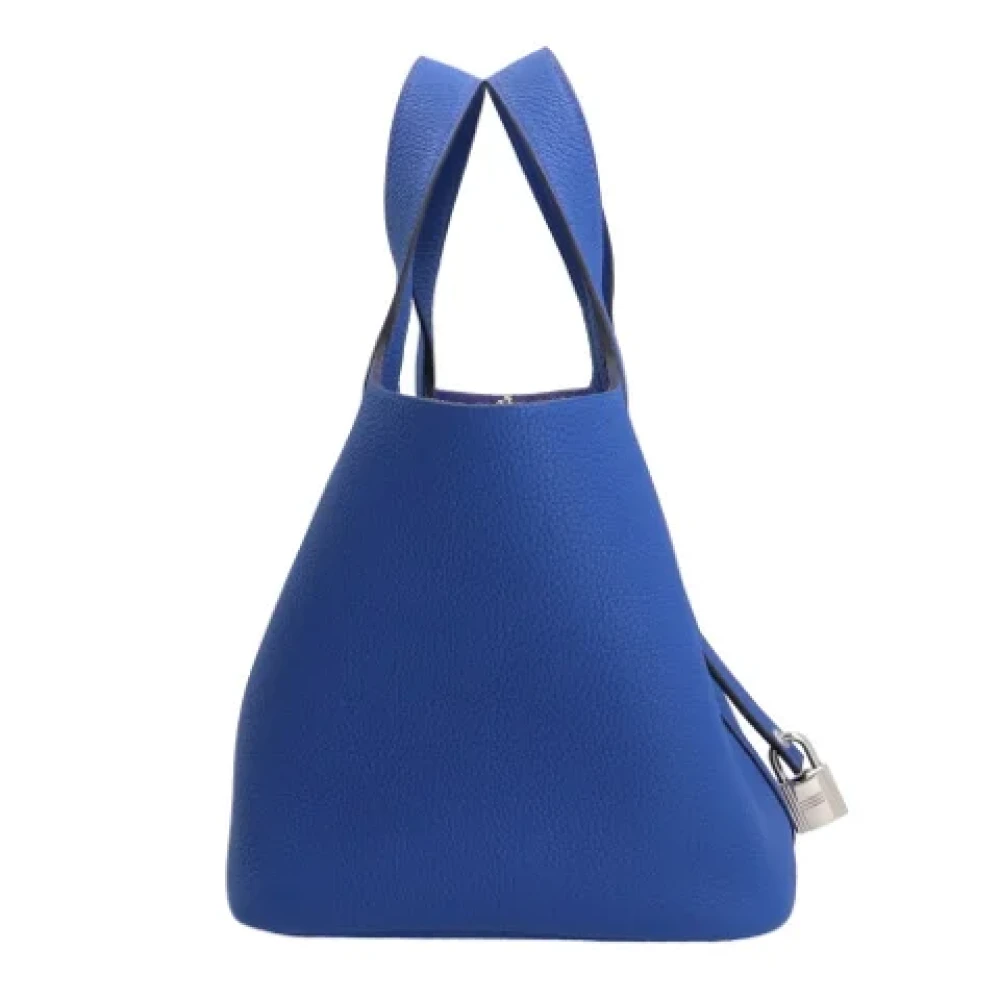 Hermès Vintage Pre-owned Fabric handbags Blue Dames