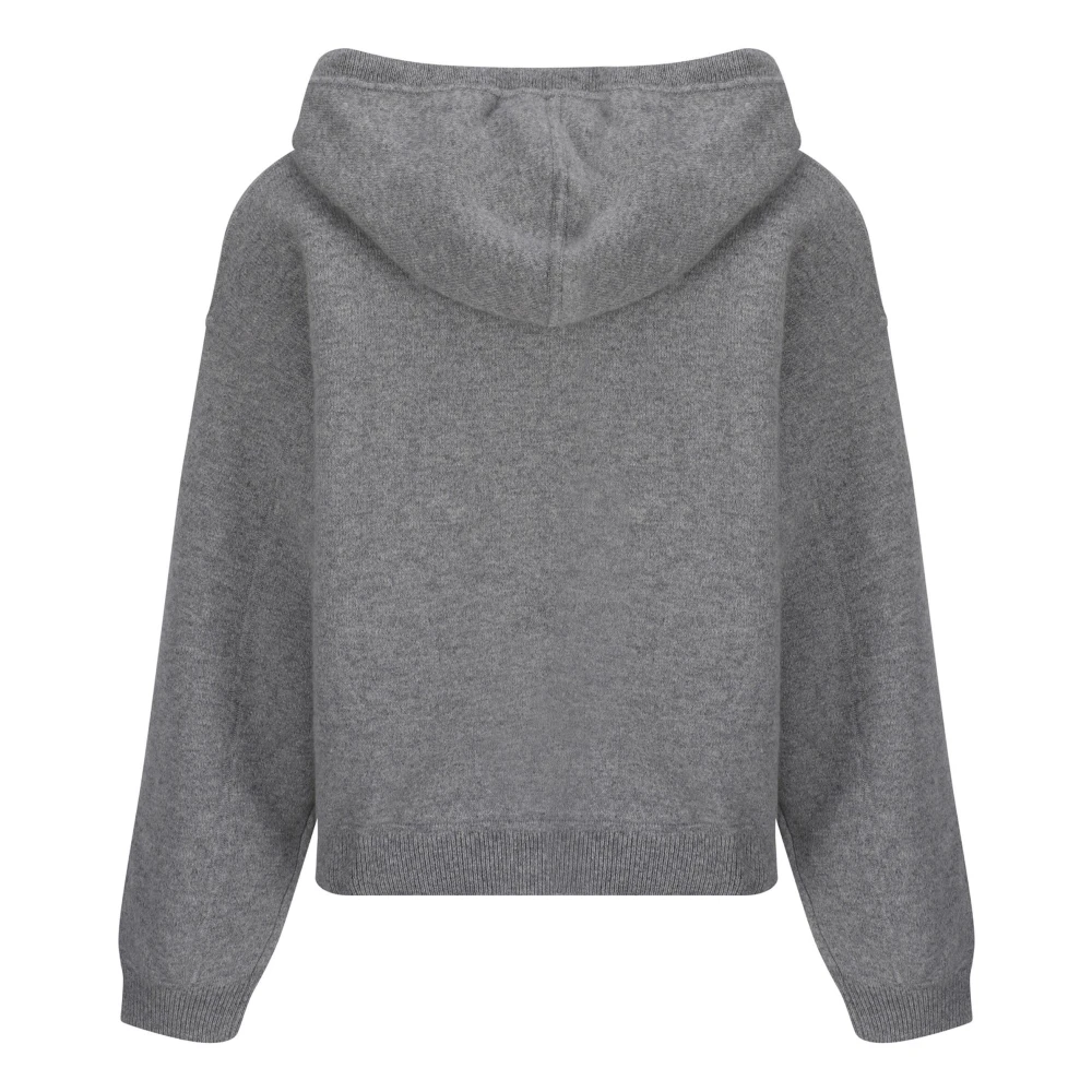 Loulou Studio Grijze Melange Hoodie voor Mannen Gray Dames