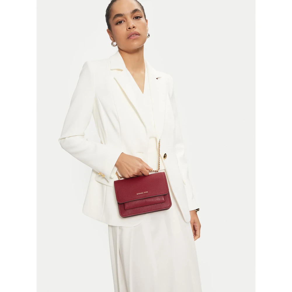 Michael Kors Claire Handtas Bourgondisch Brown Dames
