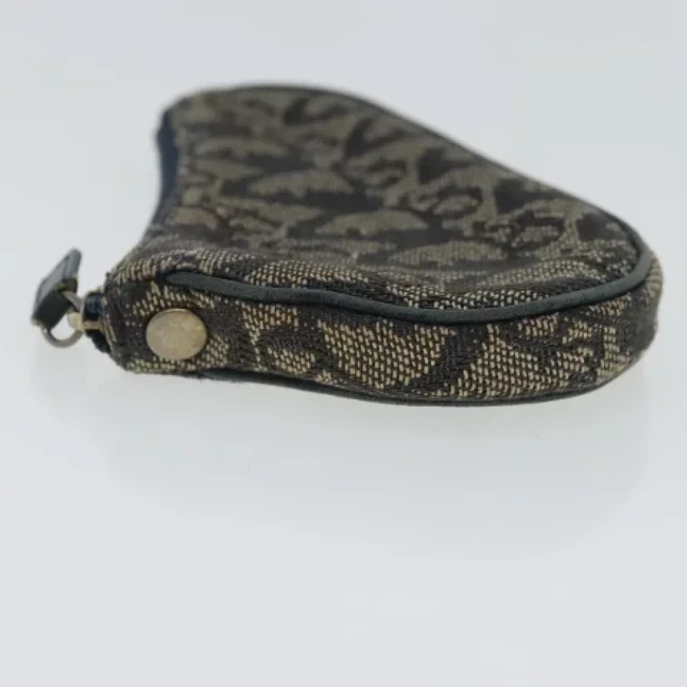 Dior Vintage Pre-owned Canvas wallets Blue Dames