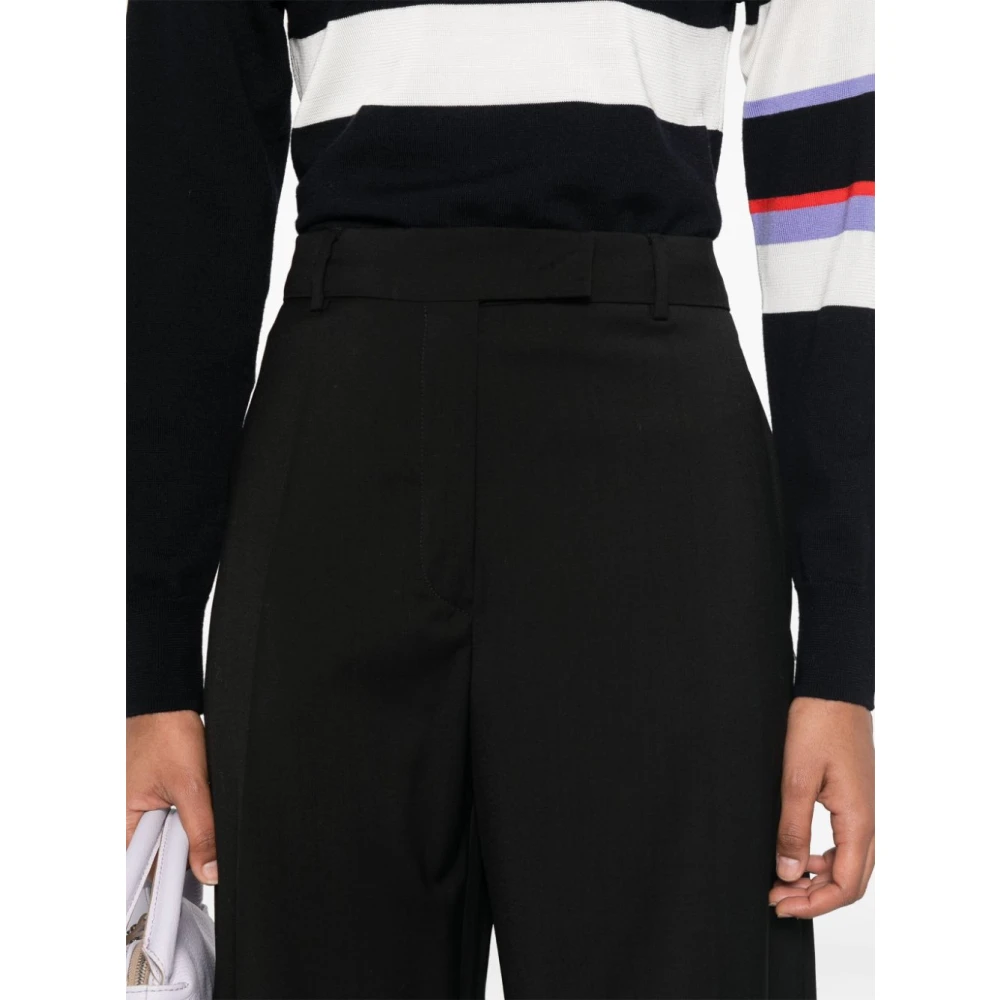 SPORTMAX Wijde Broek Ampezzo Stijl Black Dames