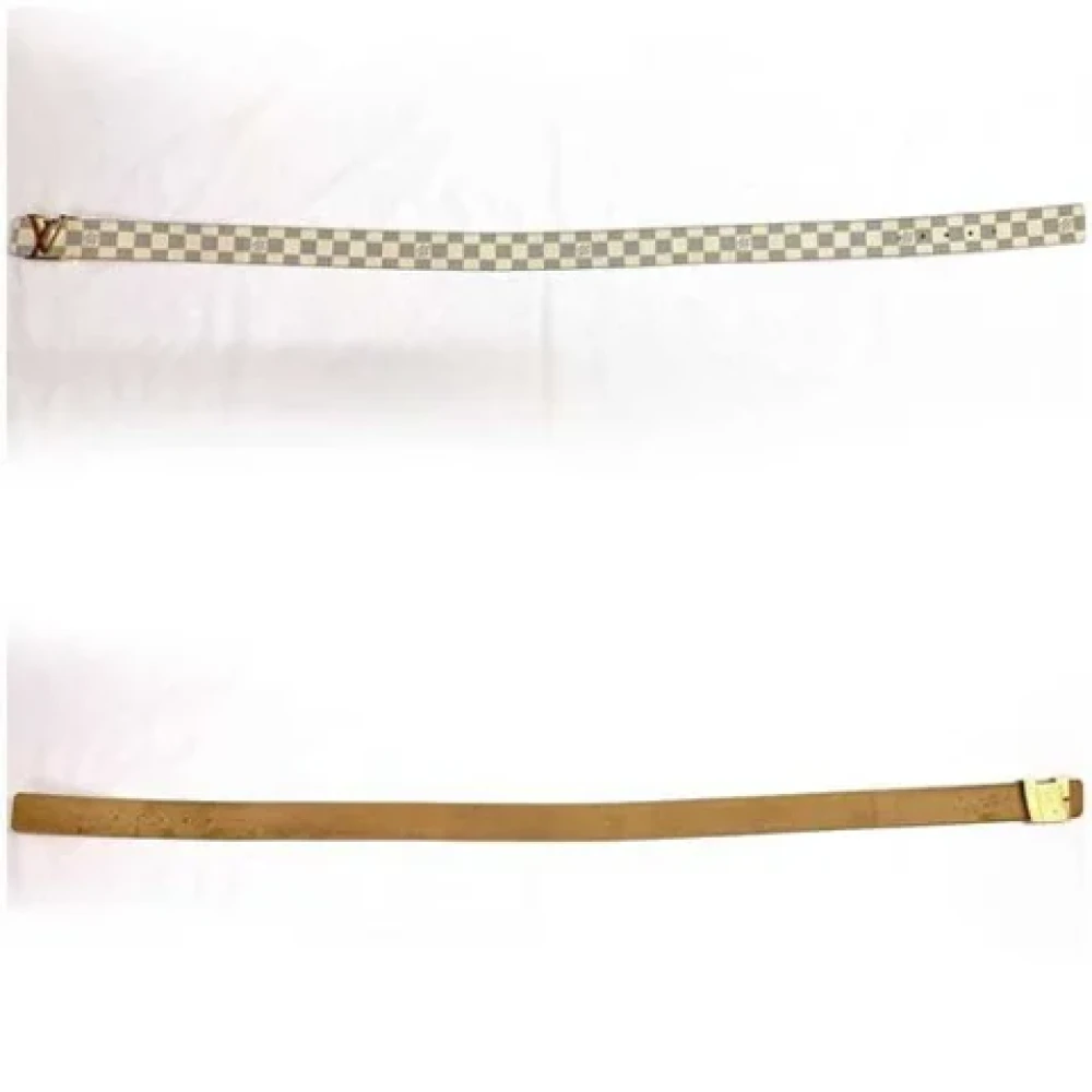 Louis Vuitton Vintage Pre-owned Canvas belts White Heren