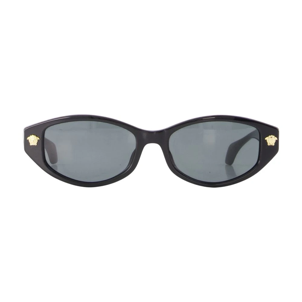 Versace Donna Nero/Grigio Ve4512d Gb1/87 Occhiali Da Sole Acetato Cat Eye Normale - Immagine 3
