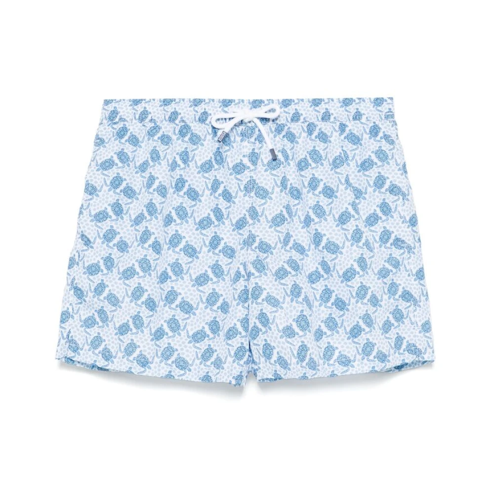 Fedeli Lichtblauwe Strandkleding Trekkoord Tailleband Blue Heren