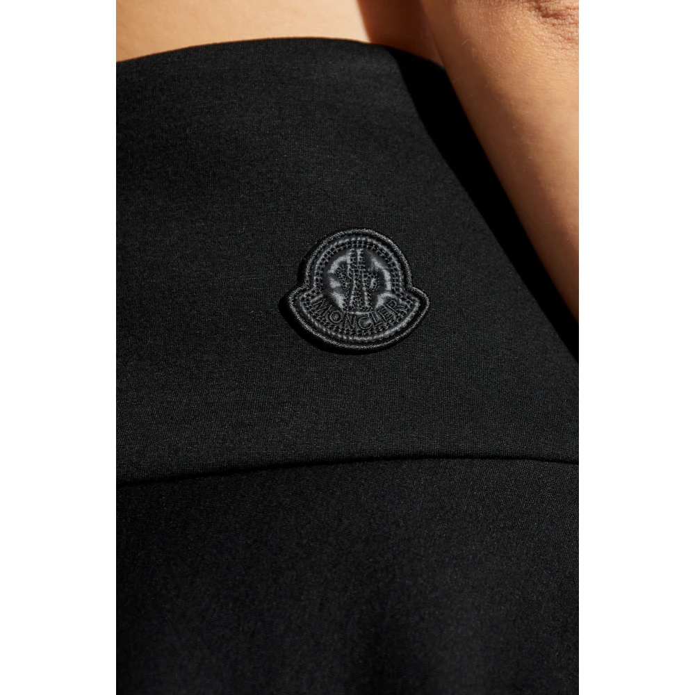Moncler Korte uitlopende rok Black Dames