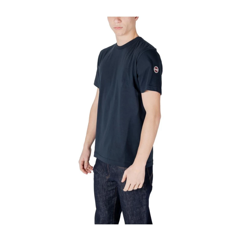 Colmar Blauw Katoenen T-shirt voor Mannen Blue Heren