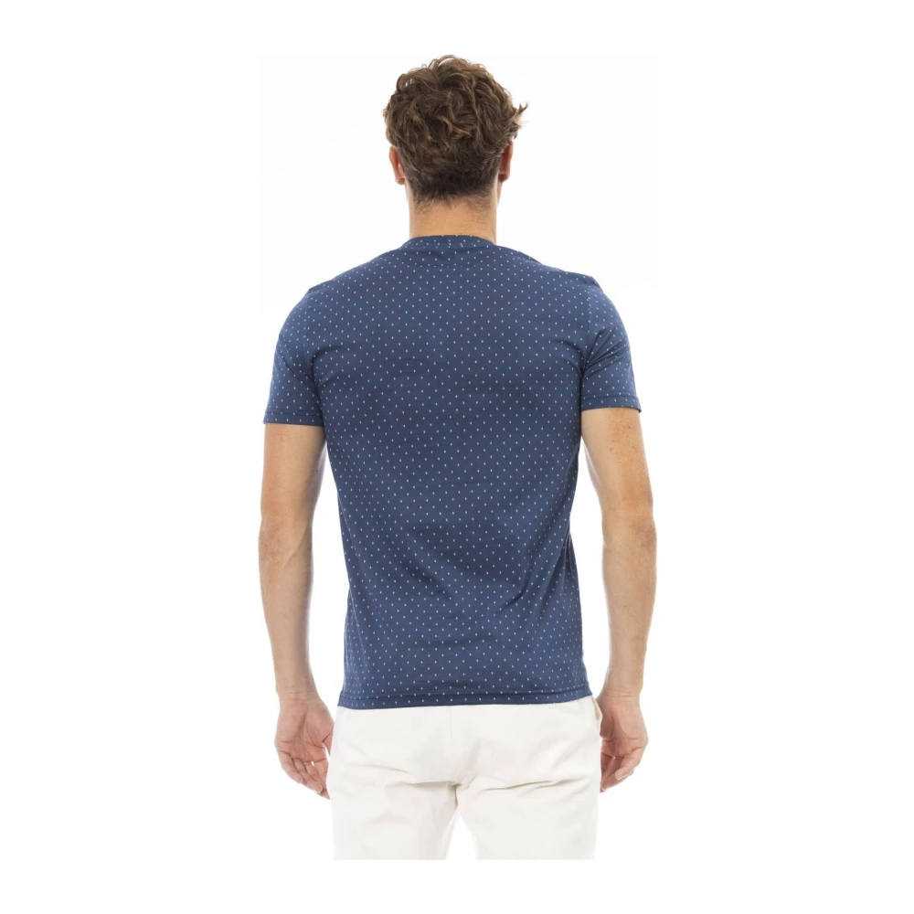 Baldinini Trendy T-shirt met tijdloze elegantie Blue Heren