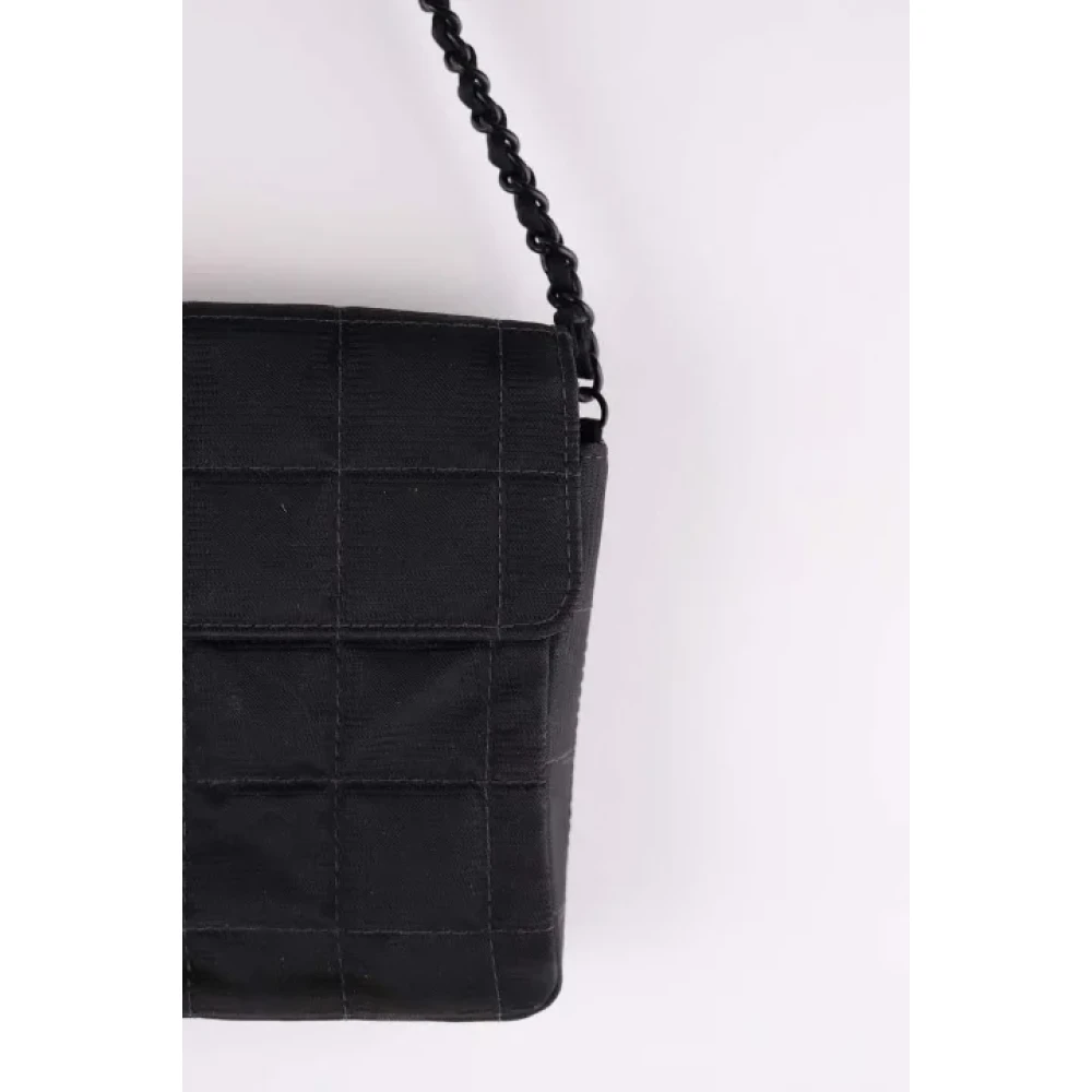 Chanel Vintage Pre-owned Fabric shoulder-bags Black Dames