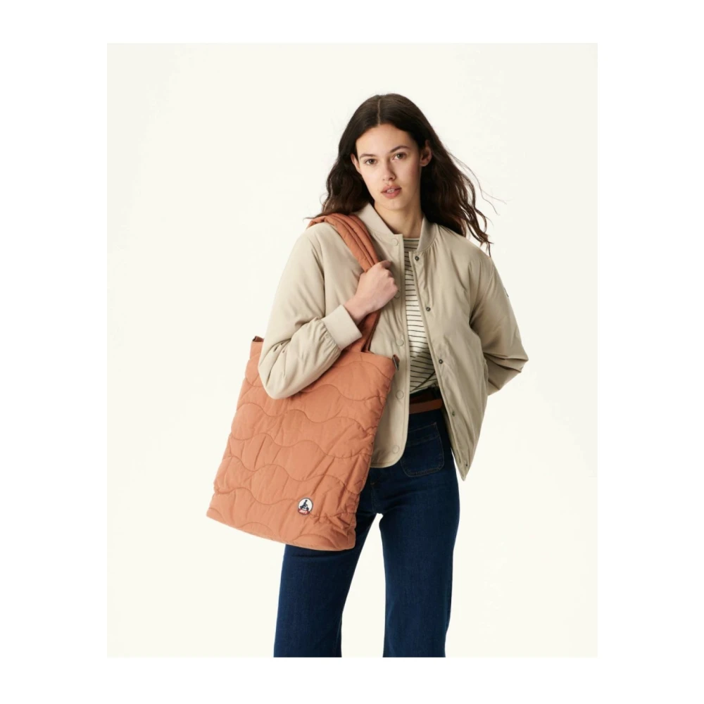 Jott Textiel tote tas Bruine patch Brown Dames