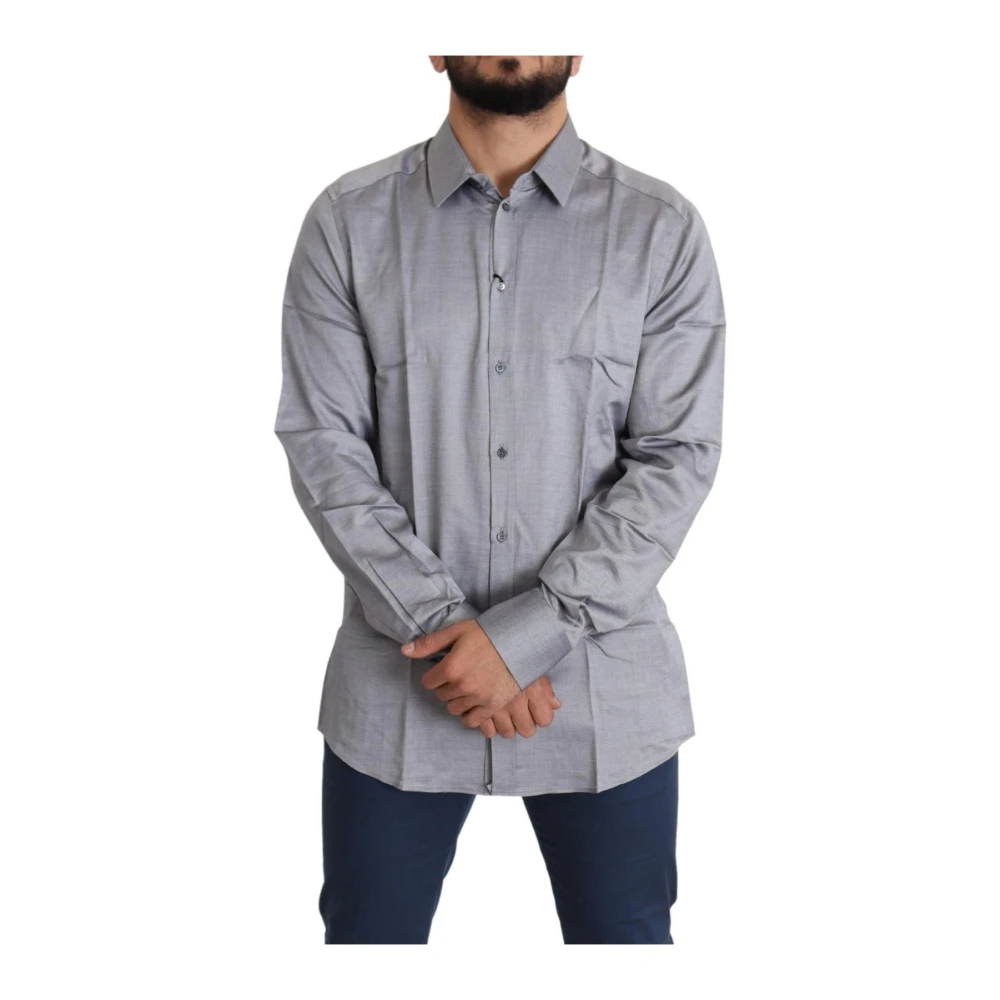 Dolce & Gabbana Gold Dress Shirt - Male - Casual Shirts - Gray - Xs - Shirts - Image 3