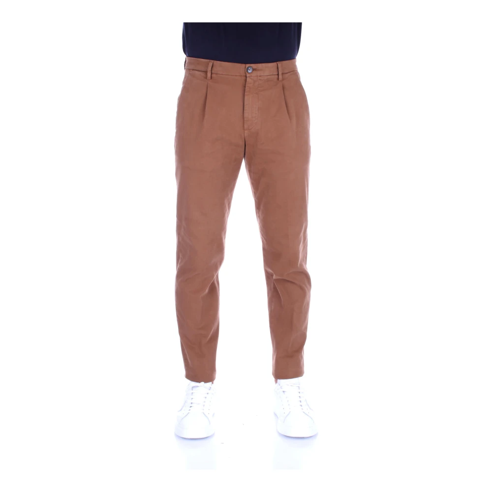 Briglia Bruine Broek met Rits en Knoop Brown Heren