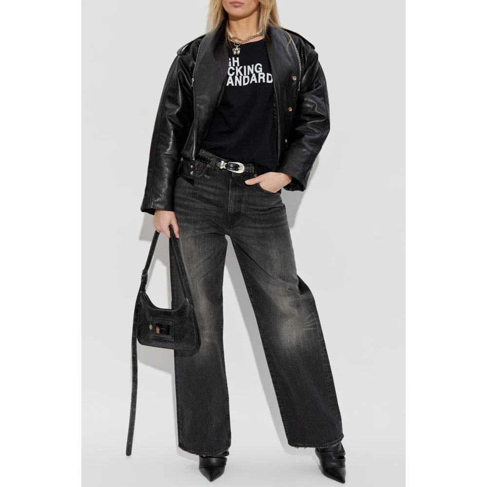 R13 Jeans met Vintage Effect Black Dames