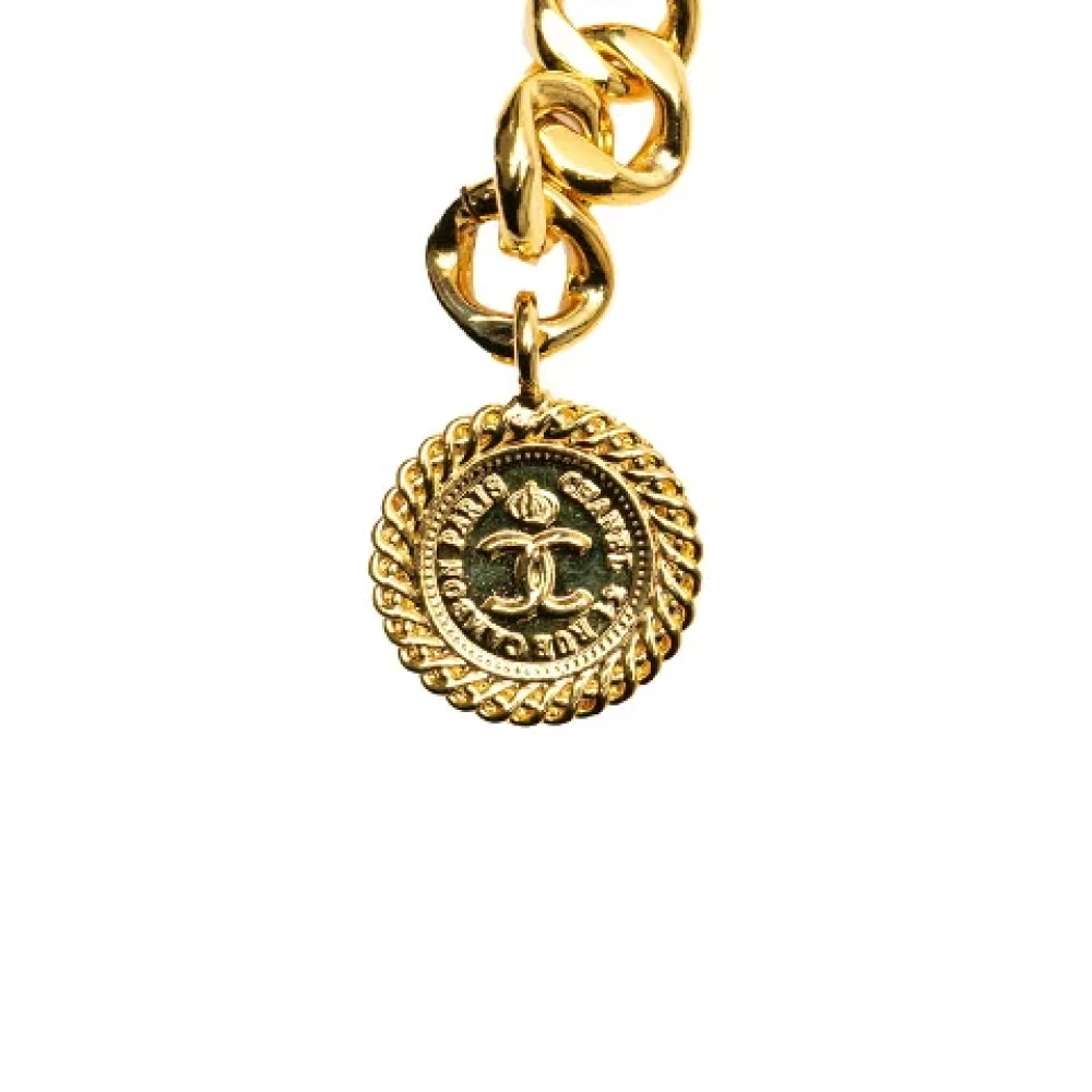 Chanel Vintage Pre-owned Metal belts Yellow Dames