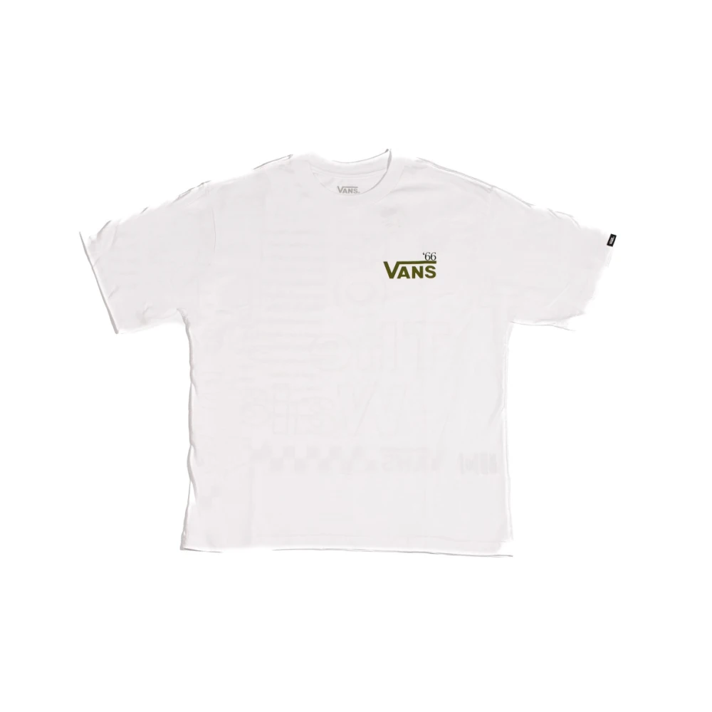 Vans Witte Grafische T-shirt White Heren
