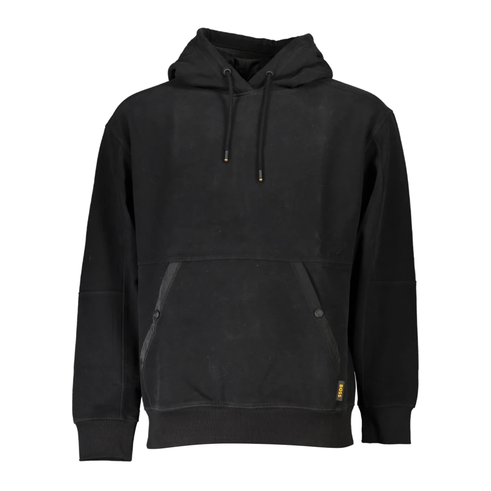 Hugo Men's Black Long Sleeve Hooded Sweatshirt - Hoodies - S - Sweatshirts & Hoodies
