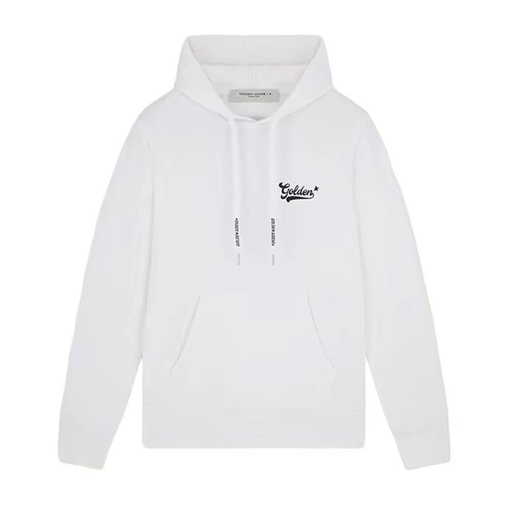Golden Goose Men's White Journey Hoodie Sweatshirt - Hoodies - S - Sweatshirts & Hoodies