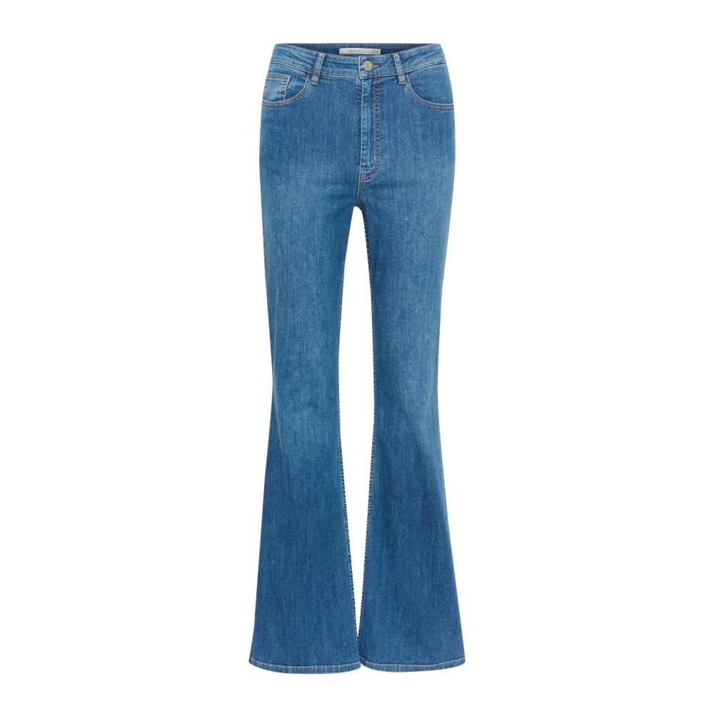 Gestuz Women's Blue Flared Jeans - Flare Jeans - W25 L32 - Jeans