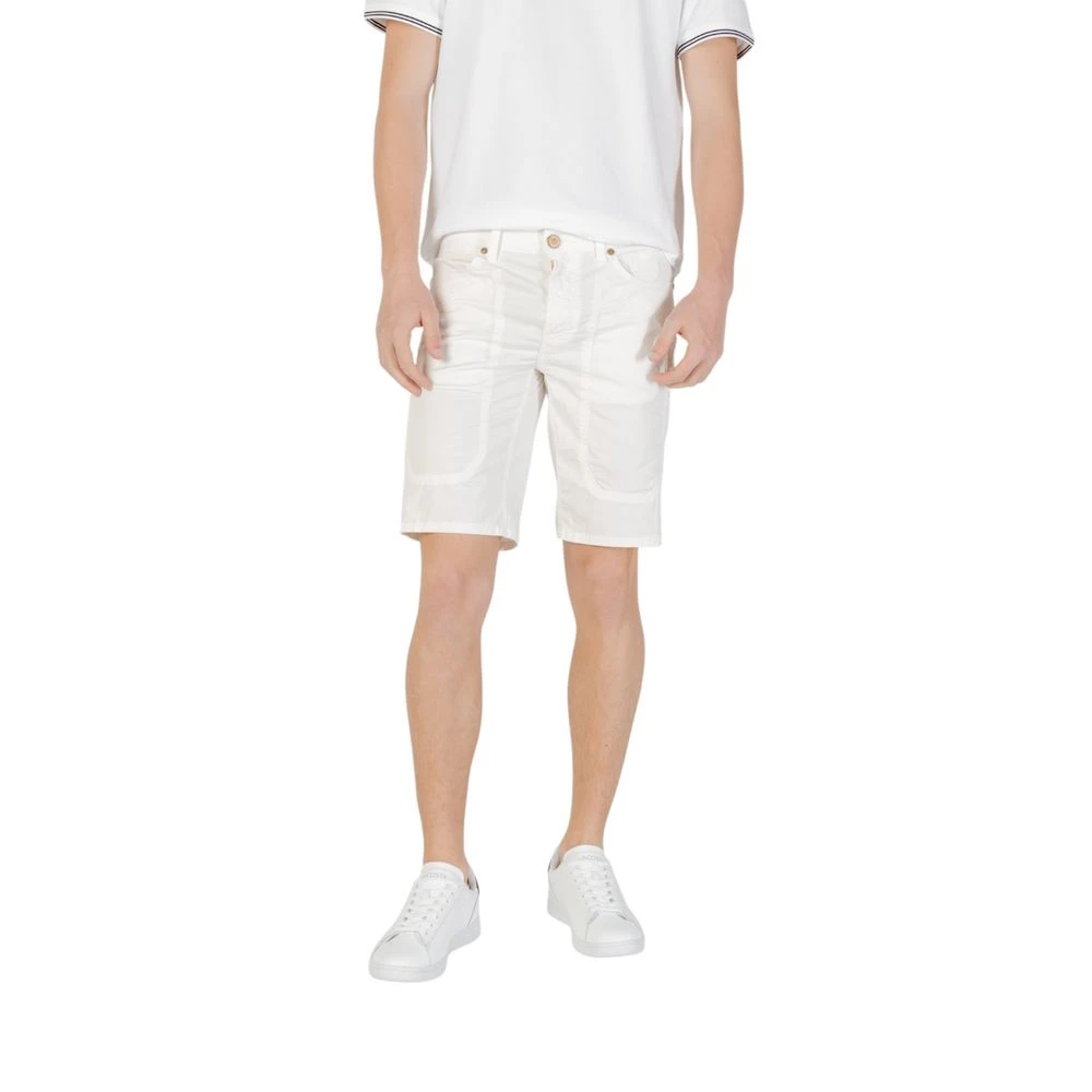 Jeckerson Men's White Casual Shorts, W35, Jayden Bermuda Shorts