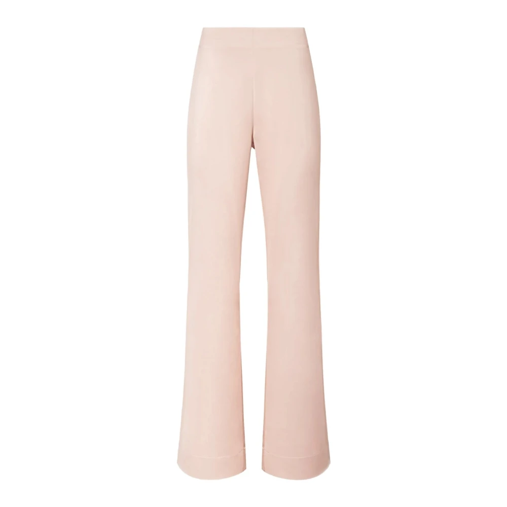 Pinko Vrouw Roze Broeken Dames, L, Satijn, Pinolo Satijnen Broek