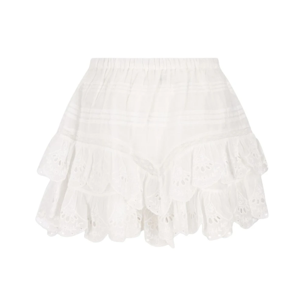 Isabel Marant Kvinno Vit Kjolar Dam, S, Short Skirts
