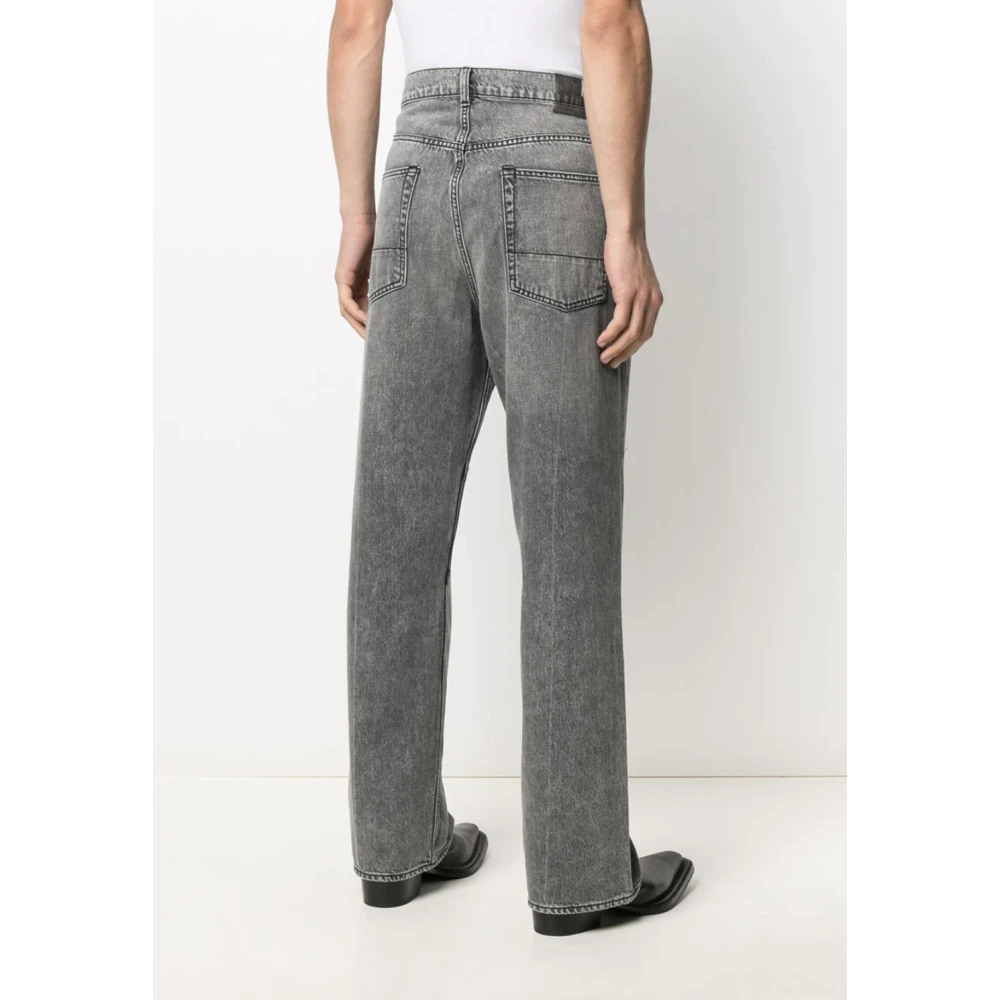 Our Legacy Zwart Grijs Verlengd Derde Snit Jeans Gray Heren