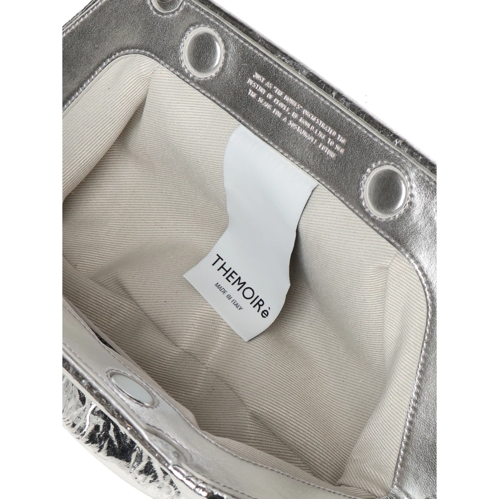 THEMOIRè Zilveren Schoudertas met Magneetsluiting Gray Dames