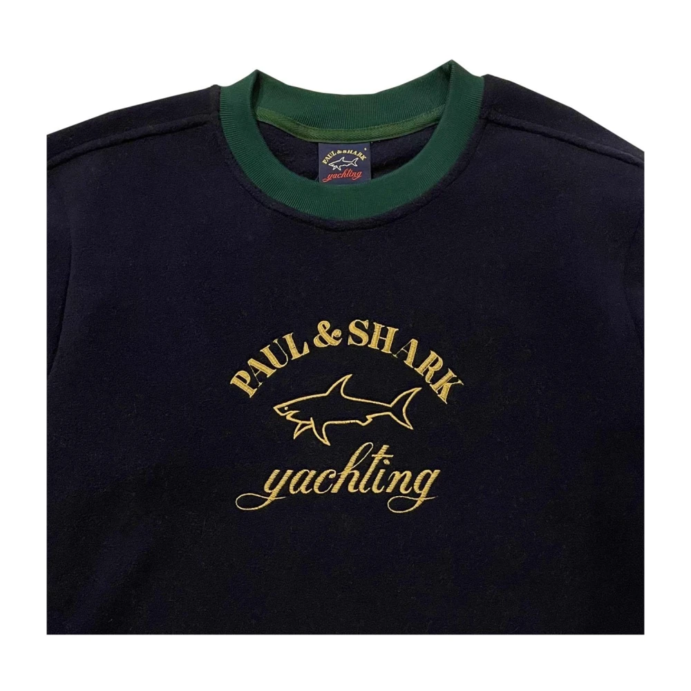 PAUL & SHARK Fresh Crewneck Fleece Sweatshirt Navy Multicolor Heren