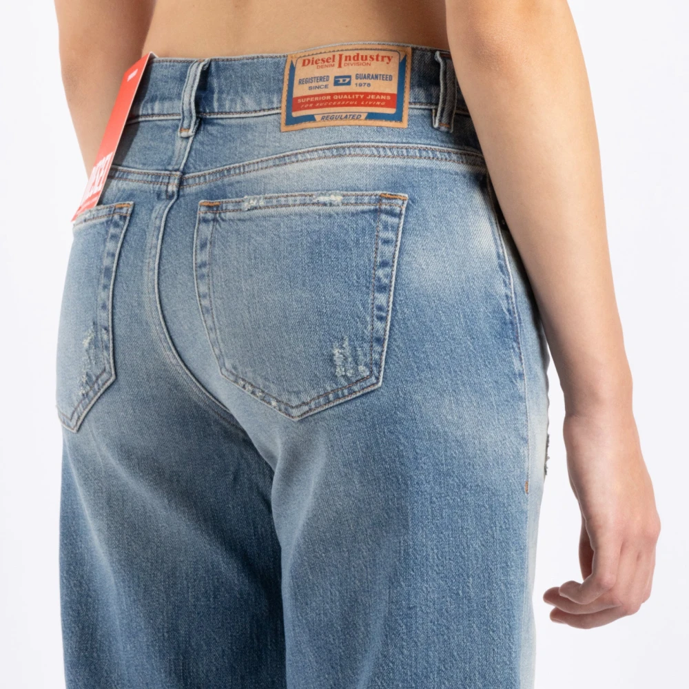 Diesel Klassieke Blauwe Jeans Blue Dames