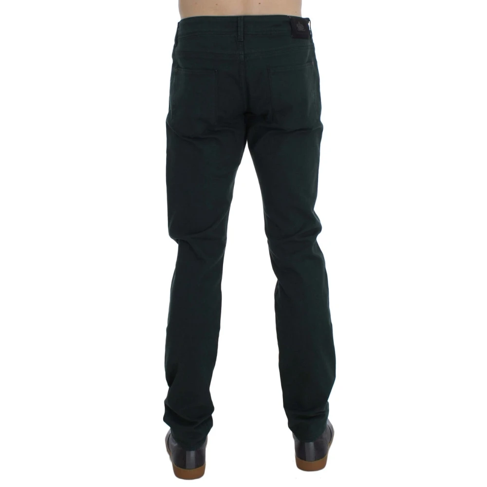 Ermanno Scervino Groene rechte jeans met Italiaanse flair Green Heren