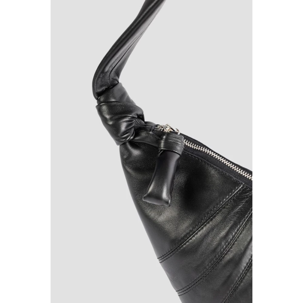 Lemaire Zwarte Nappa Leren Schoudertas Black Dames