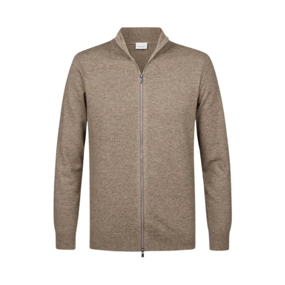 Profuomo Luxe gebreide kleding voor elegante gelegenheden Brown Heren