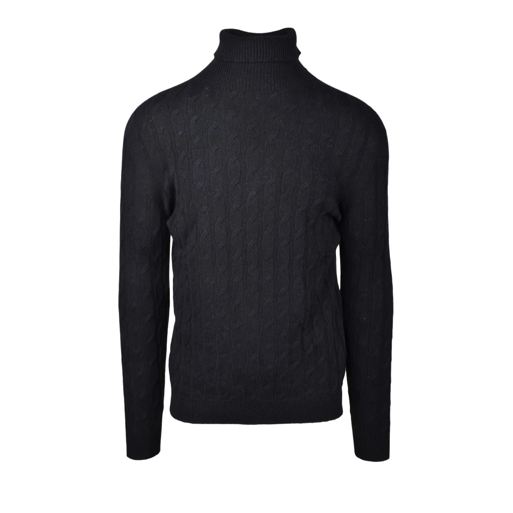 Alpha Studio Zachte Gebreide Trui Mix Black Heren