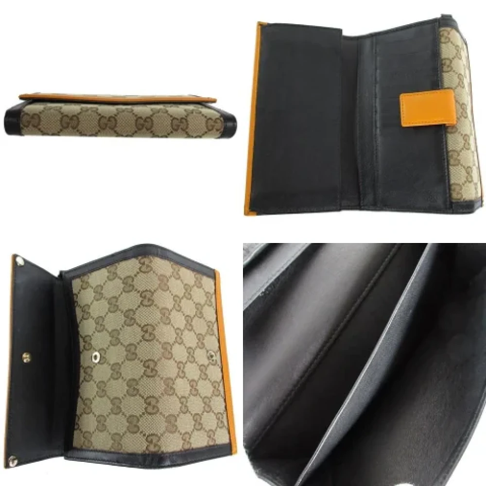 Gucci Vintage Pre-owned Leather wallets Brown Dames