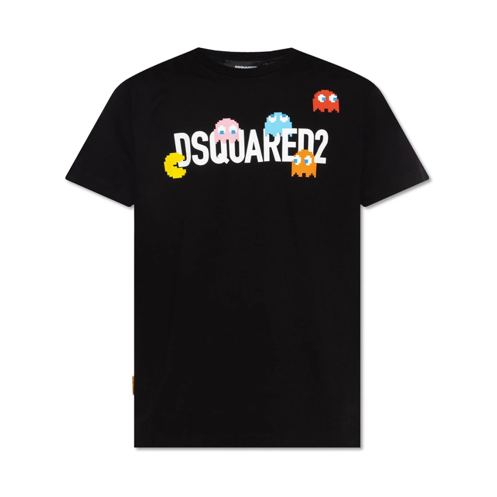 Dsquared2 Snygga T-shirts för Män och Kvinnor Black, Herr