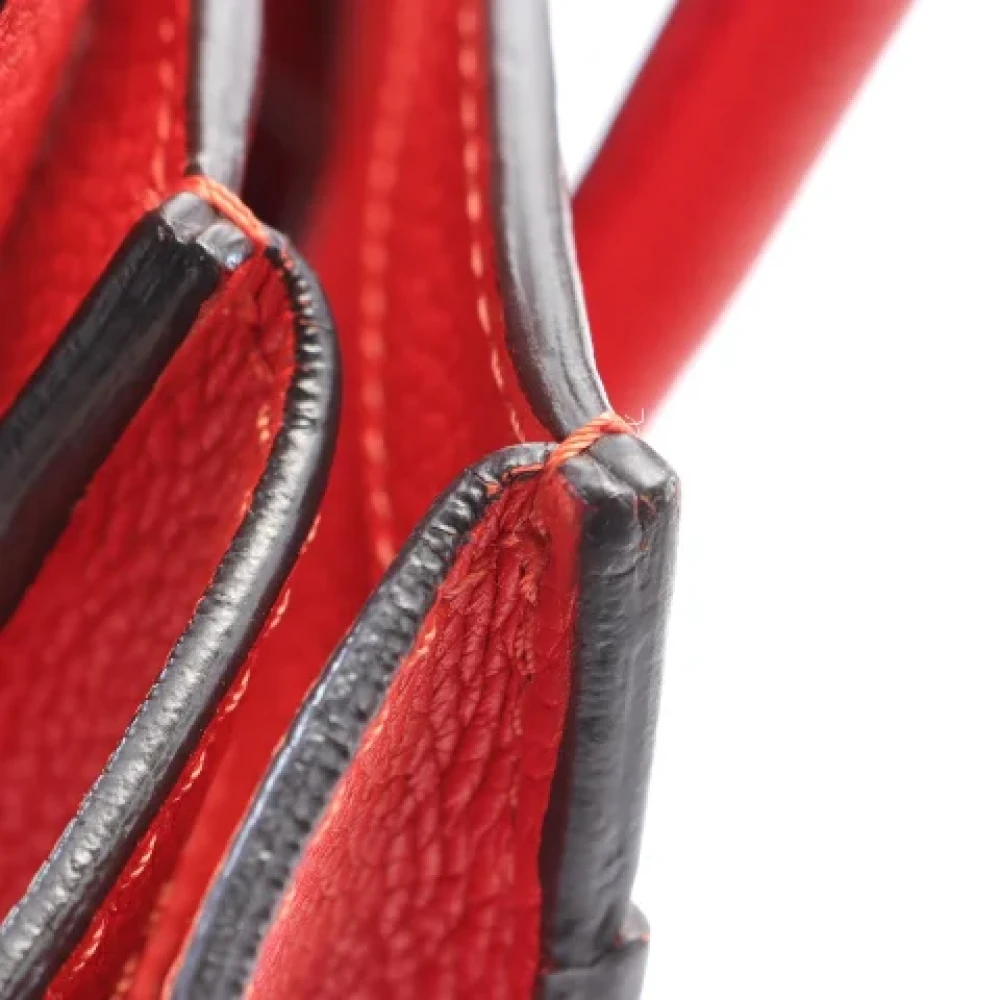 Celine Vintage Pre-owned Leather celine-bags Red Dames