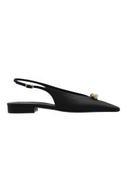 Ballerines satinées noires
