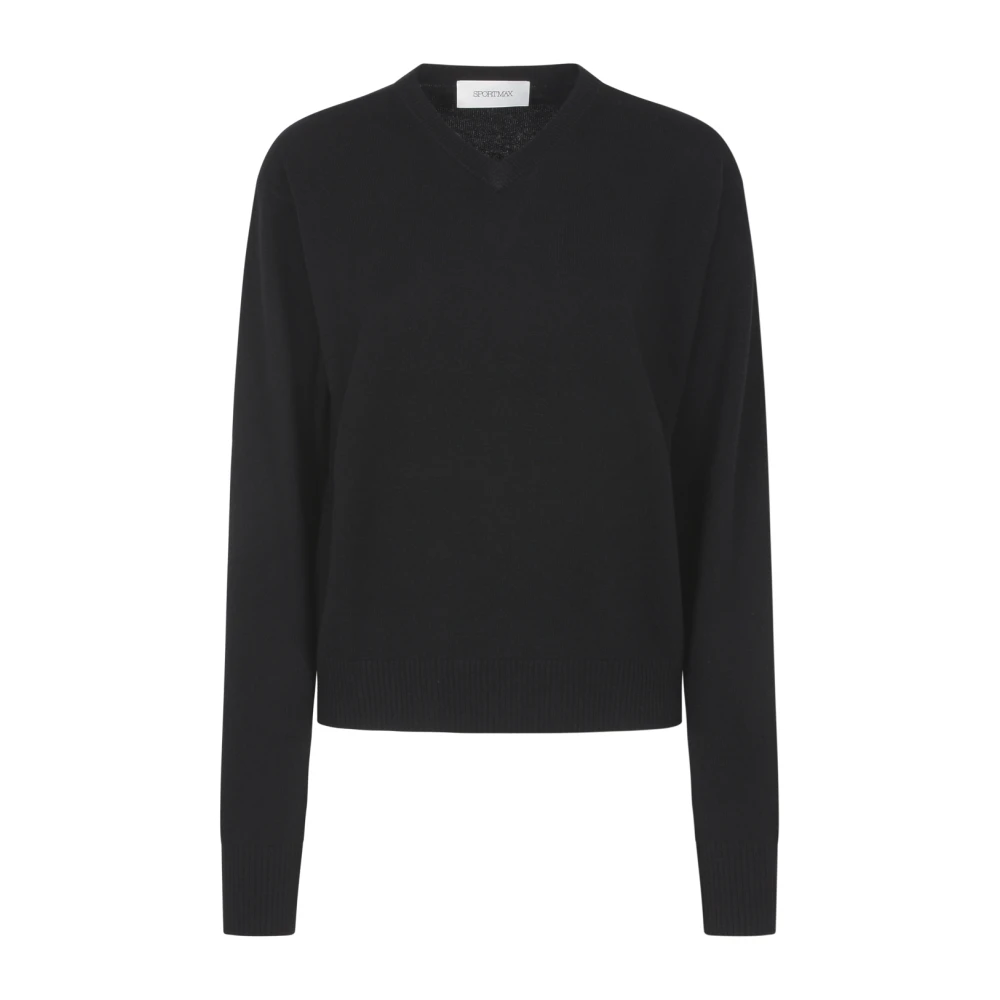 SPORTMAX Harald V-Hals Trui Black Dames