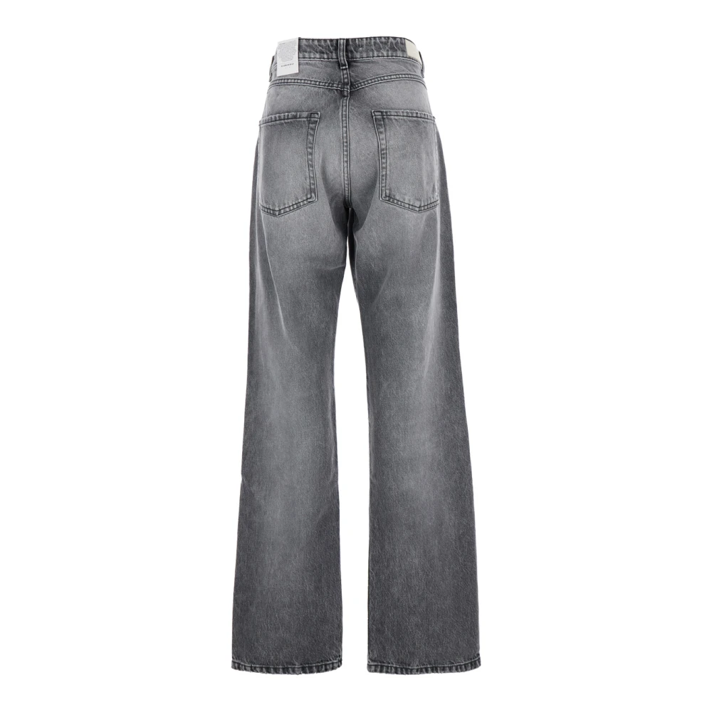 Icon Denim Stijlvolle Flared Grijze Jeans Gray Dames
