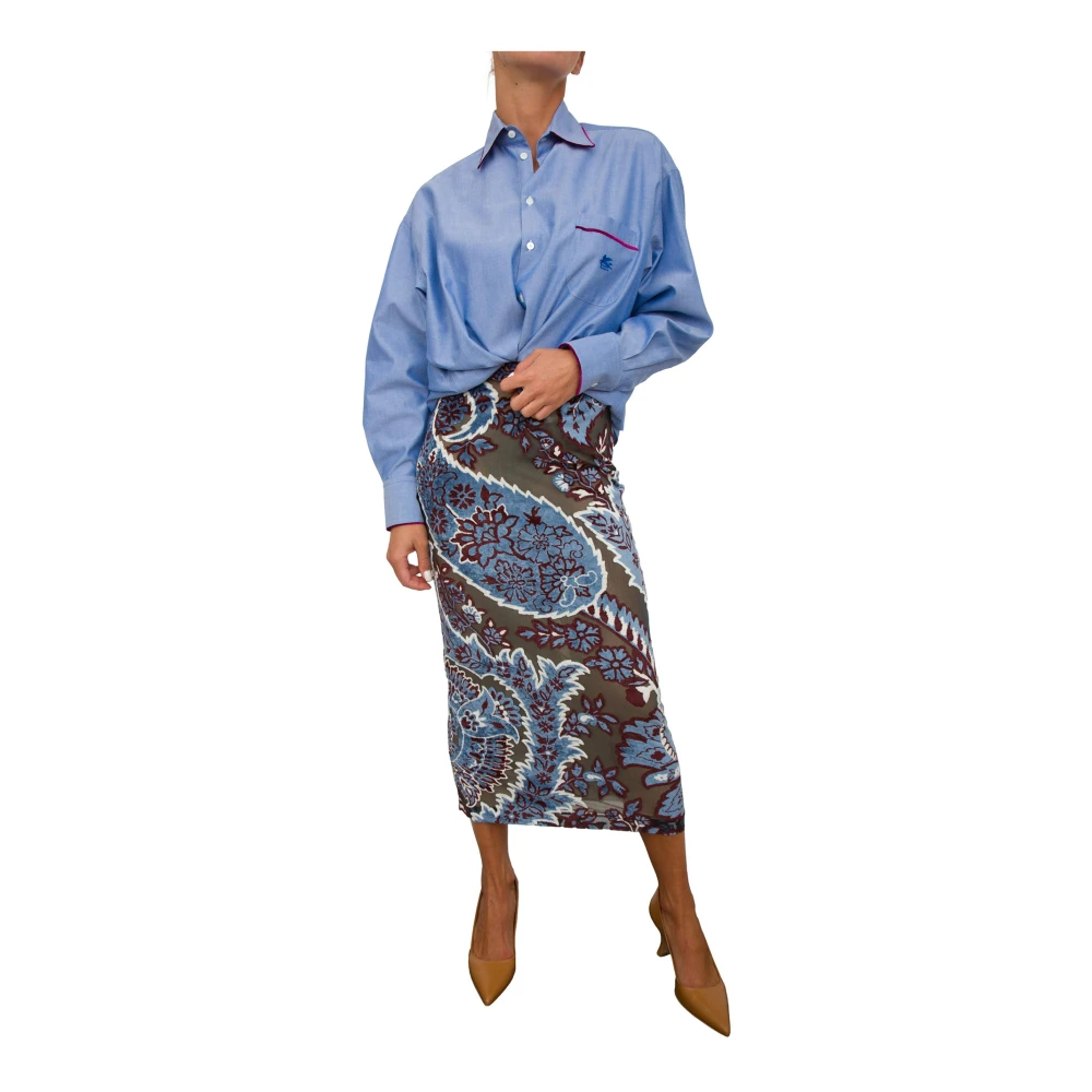 ETRO Fantasia Midi Rokken voor Vrouwen Multicolor Dames