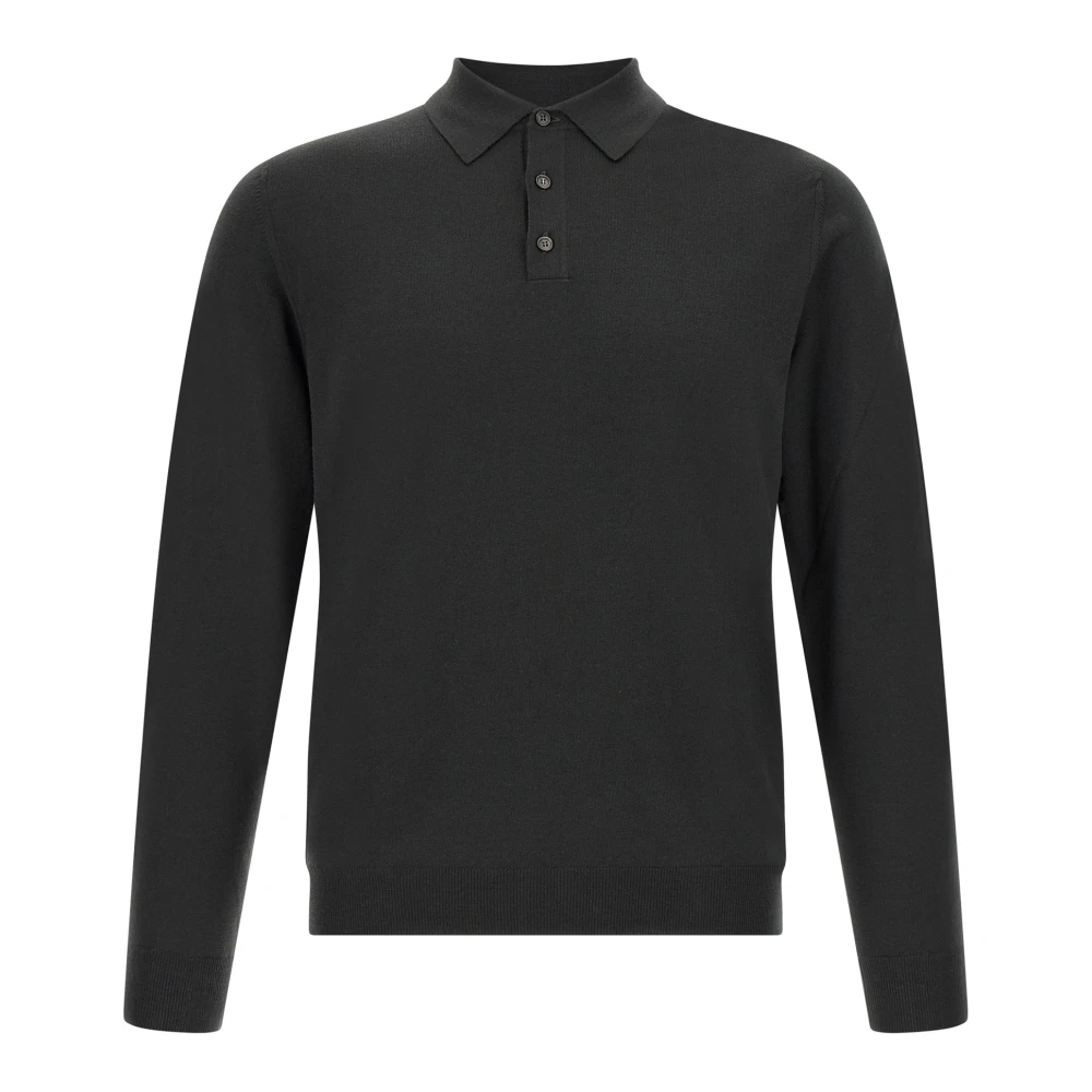 Zanone Green Polo Shirts - Male - Round-Neck Knitwear - 3XL - Knitwear