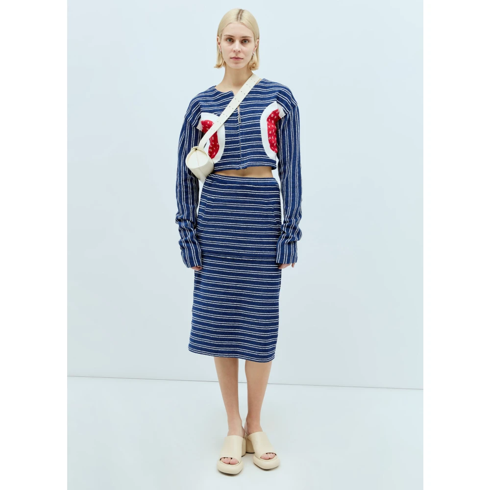 Reward If Found Bubble Cardi Top met Bloemenpanelen Multicolor Dames