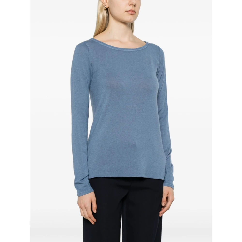 majestic filatures Celeste Cashmere Sweater Aw24 Blue Dames