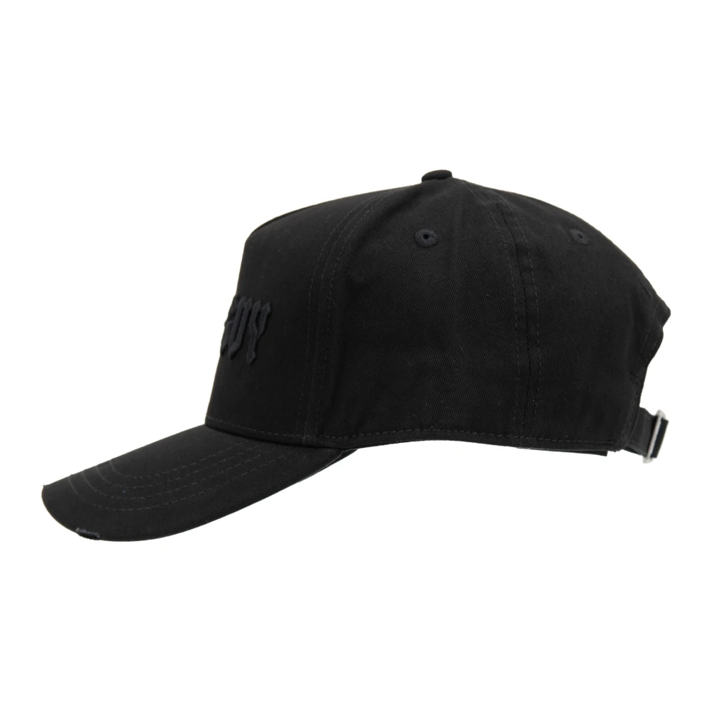 Dsquared2 Relief Lettering Baseball Cap Fibbia Black Unisex