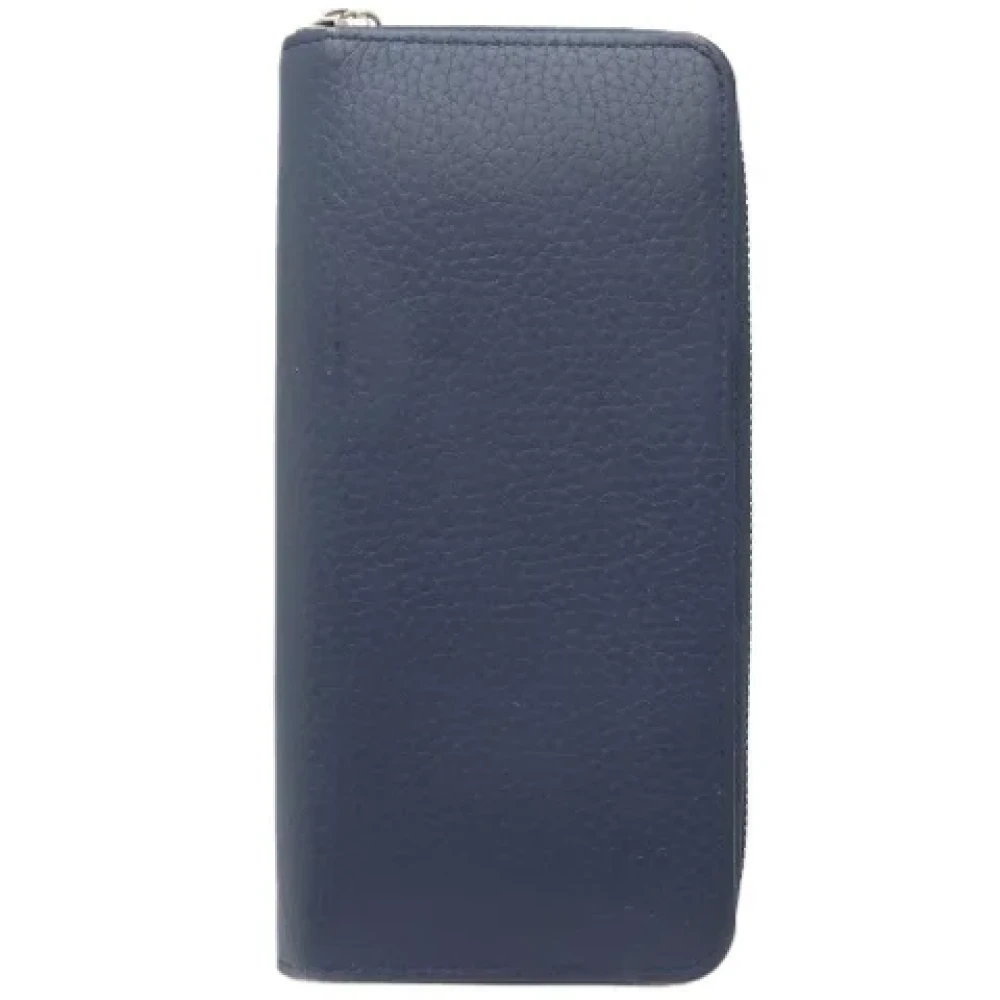 Louis Vuitton Vintage Pre-owned Leather wallets Blue Unisex